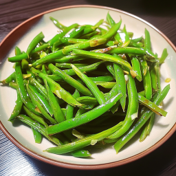 Garlic Stir-Fried Green Beans&nbsp;(Vegan)